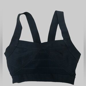 Chic Black Strappy Crop Top